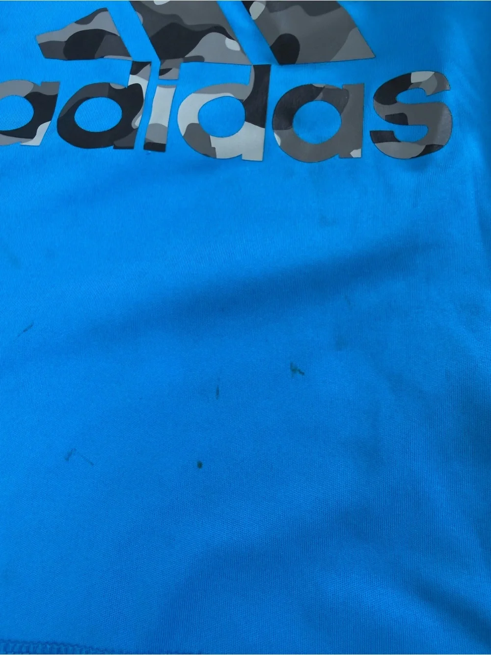 adidas Kids Matching Sets Blue and Charcoal with Camouflage Shorts